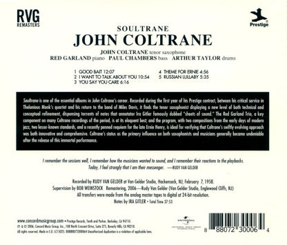 John Coltrane : Soultrane (CD, Album, RE, RM)