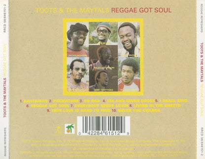 Toots & The Maytals : Reggae Got Soul (CD, Album, RE)