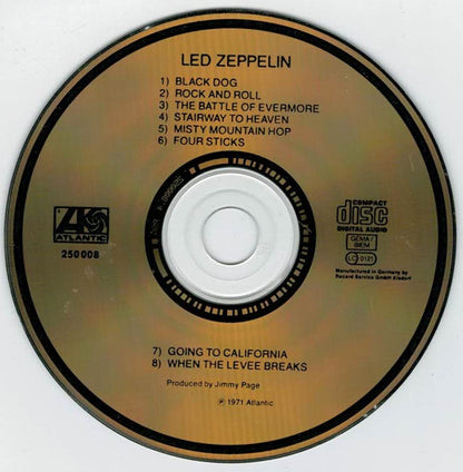 Led Zeppelin : Untitled (CD, Album, RE, Gol)