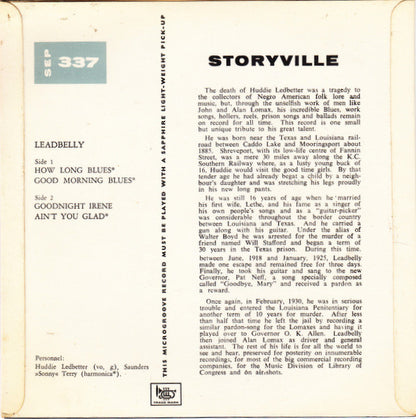 Leadbelly : How Long Blues (7", EP)