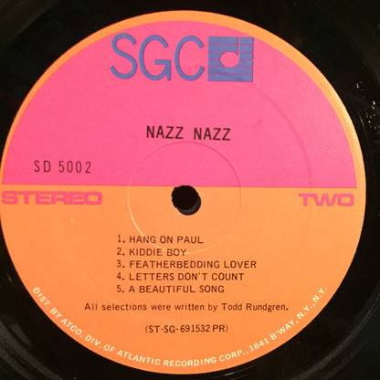 Nazz : Nazz Nazz (LP, Album, PR )