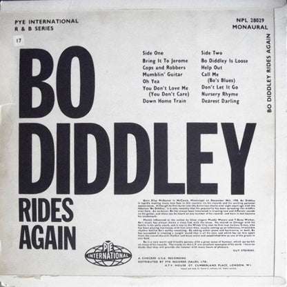Bo Diddley : Bo Diddley Rides Again (LP, Album, Mono)