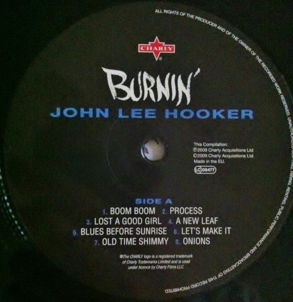 John Lee Hooker : Burnin' (LP, Album, RE, Bon)