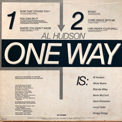 One Way Featuring Al Hudson : One Way Featuring Al Hudson (LP, Album, Glo)