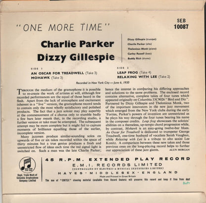 Charlie Parker & Dizzy Gillespie : One More Time (7", EP)