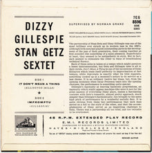 Dizzy Gillespie & The Stan Getz Sextet : Dizzy Gillespie / Stan Getz Sextet (7", Mono)