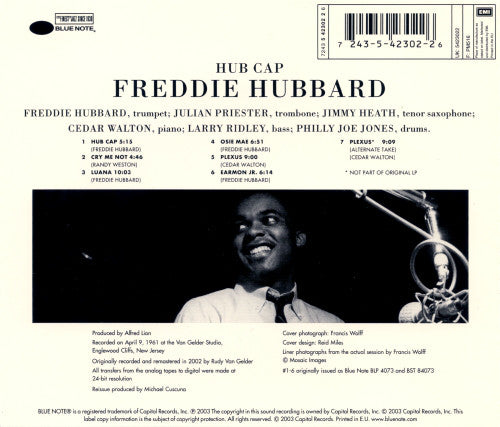 Freddie Hubbard : Hub Cap (CD, Album, RE, RM)