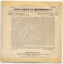 Stan Getz : In Retrospect (7", EP, Mic)