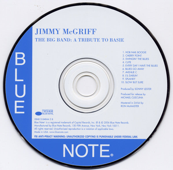 Jimmy McGriff : The Big Band: A Tribute To Basie (CD, Album, RE, RM)