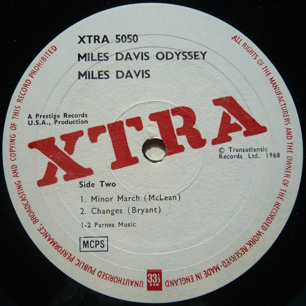 Miles Davis : Odyssey! (LP, Album, RE)