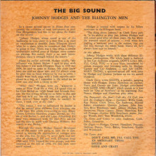 Johnny Hodges And The Ellington Men* : The Big Sound (7", EP)