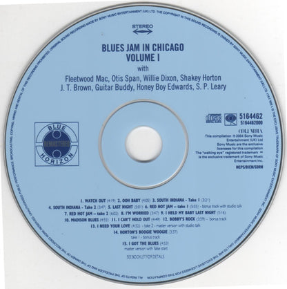 Fleetwood Mac, Otis Spann, Willie Dixon, Walter Horton, J.T. Brown, Buddy Guy, David "Honeyboy" Edwards, S.P. Leary : Blues Jam In Chicago - Volume One (CD, Album, RE, RM)