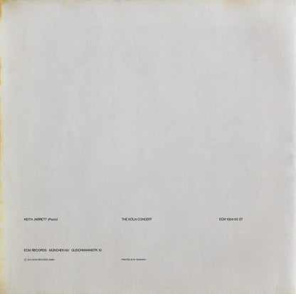 Keith Jarrett : The Köln Concert (2xLP, Album, RE)
