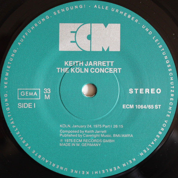 Keith Jarrett : The Köln Concert (2xLP, Album, RE)