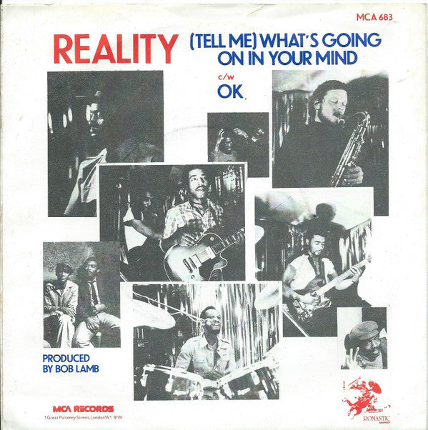 Reality (11) : (Tell Me) What's Going On In Your Mind (7", Single)