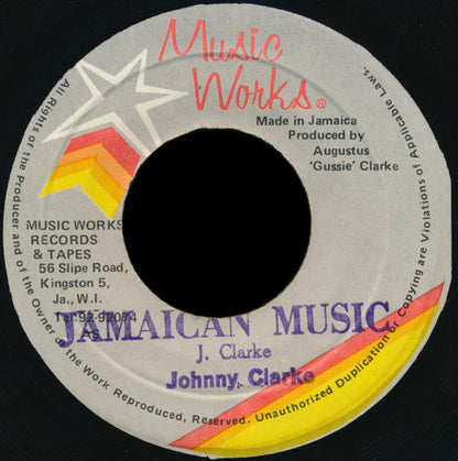 Johnny Clarke : Jamaican Music (7")