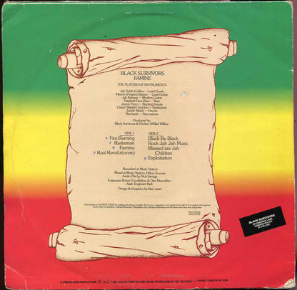 Black Survivors (2) : Famine (LP)