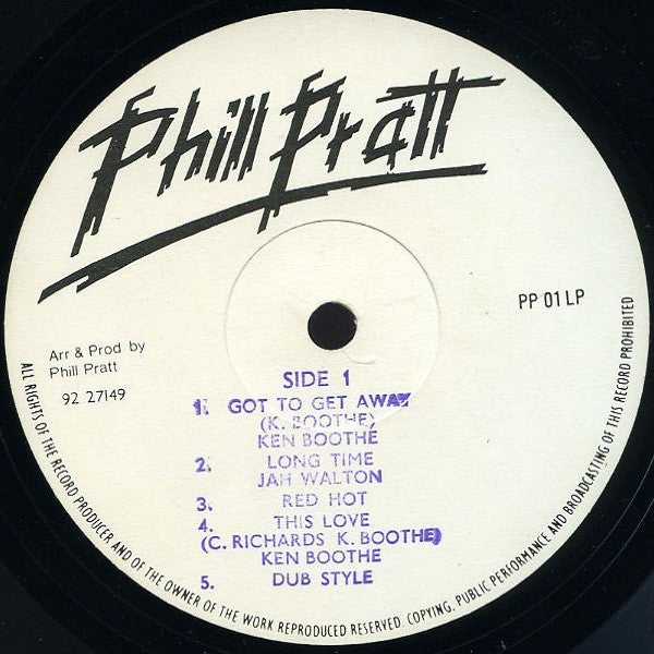 Ken Boothe : Got To Get Away Showcase (LP, Album)