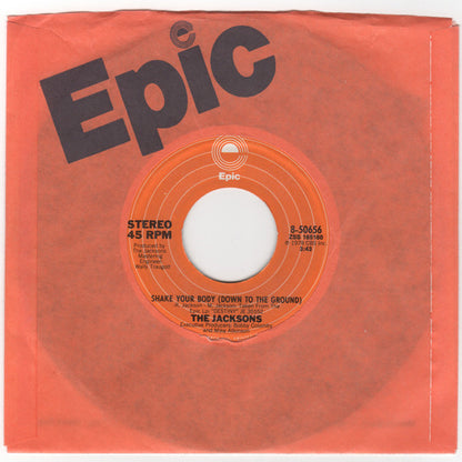 The Jacksons : Shake Your Body (Down To The Ground) (7", Single, Styrene, Ora)