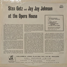 Stan Getz And J.J. Johnson : At The Opera House (LP, Album)