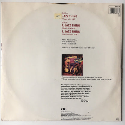 Gang Starr : Jazz Thing (12", Single)