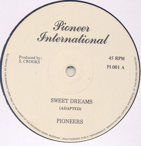 The Pioneers : Sweet Dreams (12")