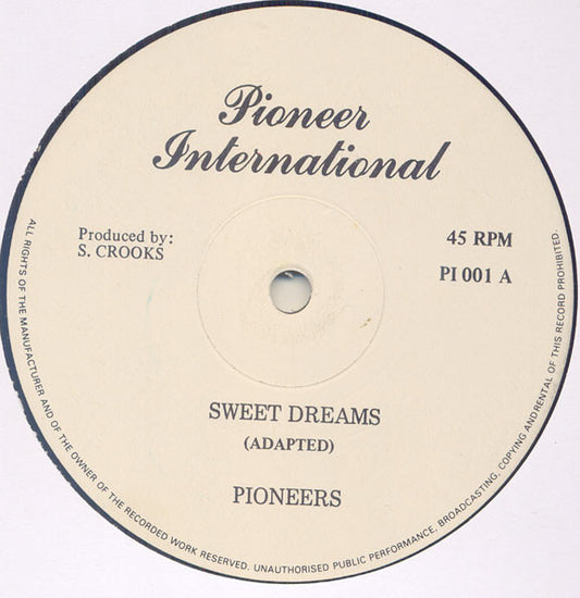 The Pioneers : Sweet Dreams (12")