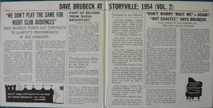 The Dave Brubeck Quartet : Dave Brubeck At Storyville: 1954 (Vol. 2) (2x7", EP)