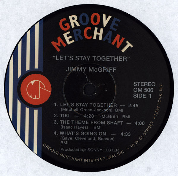 Jimmy McGriff : Let's Stay Together (LP, Album, RE)