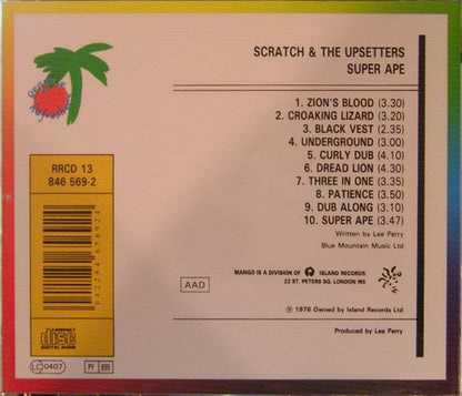 Scratch* & The Upsetters : Super Ape (CD, Album, RE)