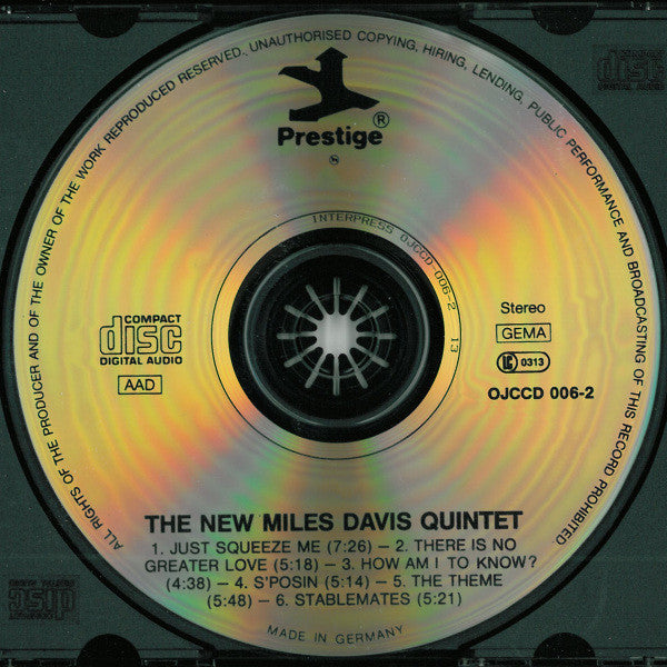 The Miles Davis Quintet : Miles (CD, Album, RE)
