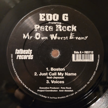 Ed O.G Featuring Pete Rock : My Own Worst Enemy (2xLP, Album)