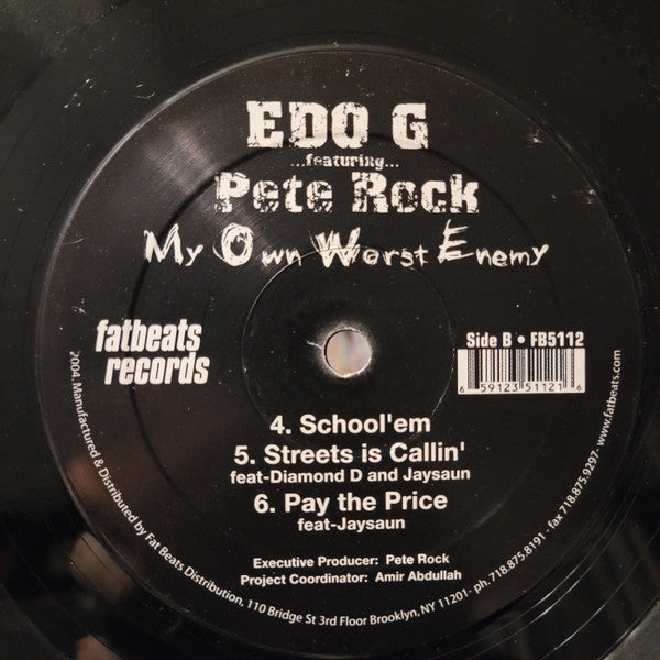 Ed O.G Featuring Pete Rock : My Own Worst Enemy (2xLP, Album)