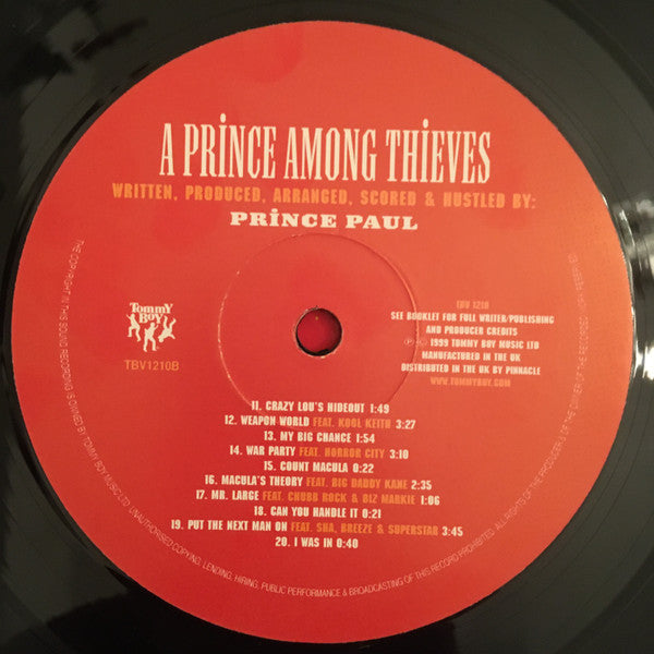 Prince Paul : A Prince Among Thieves (2xLP, Album)