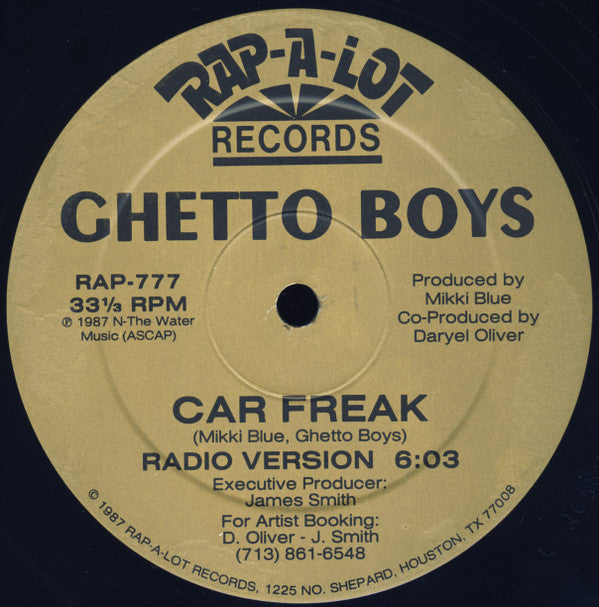 Geto Boys : Car Freak (12", Gol)