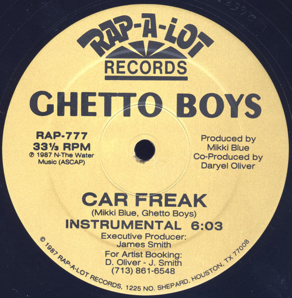 Geto Boys : Car Freak (12", Gol)