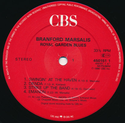 Branford Marsalis : Royal Garden Blues (LP, Album)