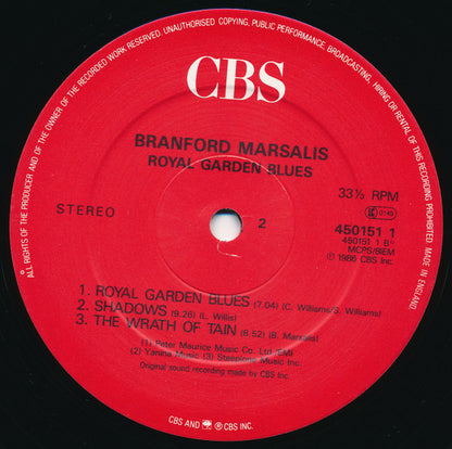 Branford Marsalis : Royal Garden Blues (LP, Album)