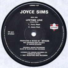 Joyce Sims : Lifetime Love (12")