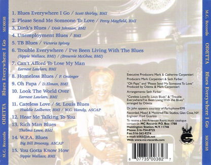 Odetta : Blues Everywhere I Go (CD, Album)
