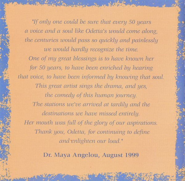 Odetta : Blues Everywhere I Go (CD, Album)