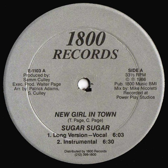 Sugar Sugar : New Girl In Town (12")
