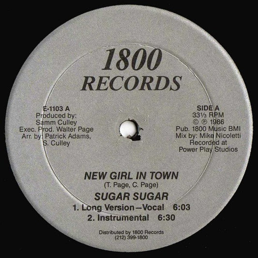 Sugar Sugar : New Girl In Town (12")