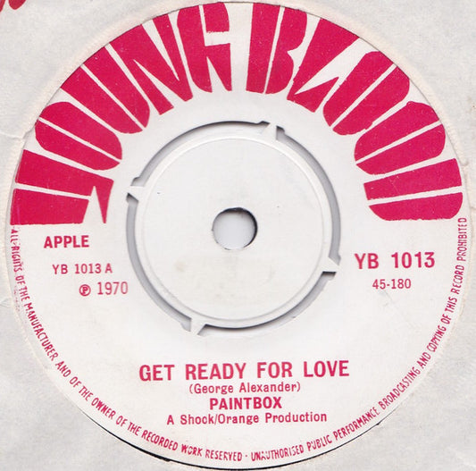 Paintbox (3) : Get Ready For Love / Can I Get To Know You (7", Single, Fou)