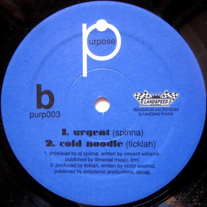 DJ Spinna & Ticklah : DJ Song (12")