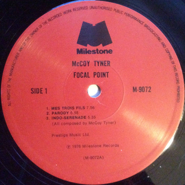 McCoy Tyner : Focal Point (LP, Album)
