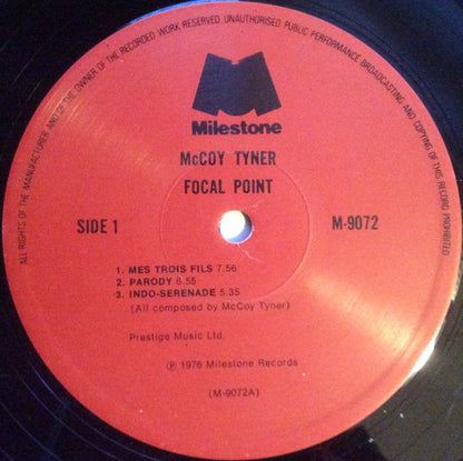 McCoy Tyner : Focal Point (LP, Album)