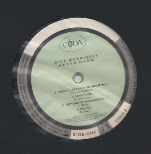 Dick Morrissey : After Dark (LP, Album, RE)