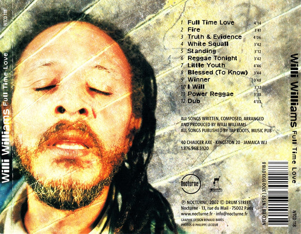 Willi Williams : Full Time Love (CD, Album)