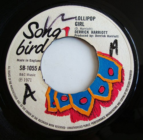 Derrick Harriott : Lollipop Girl (7")